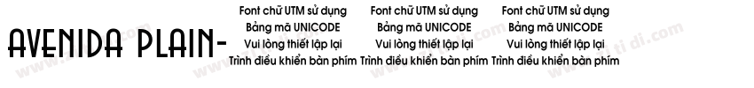 avenida plain字体转换
